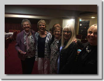 Di Realff (Huxtable), Marilyn Cuss, Wendy Easthill (Magney), Gill Goodchild (Kearn) and Barbara Hook